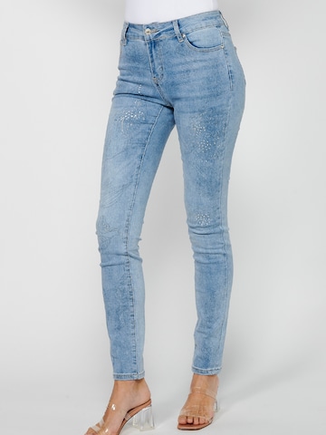 KOROSHI Skinny Jeans i blå: framsida