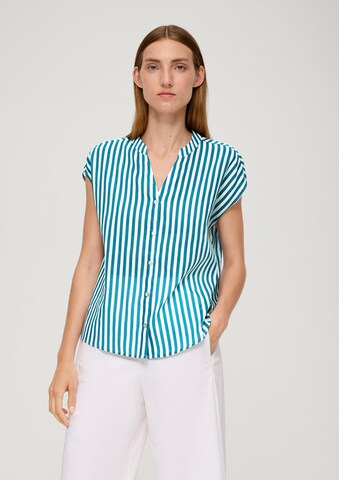 s.Oliver BLACK LABEL Bluse in Blau: Vorderseite