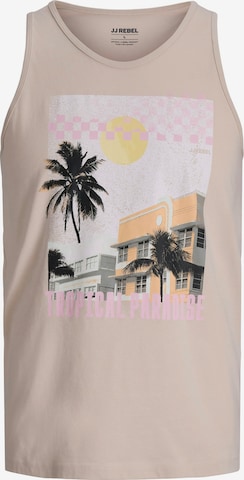 JJ Rebel Majica 'JREBMASON' | bež barva: sprednja stran