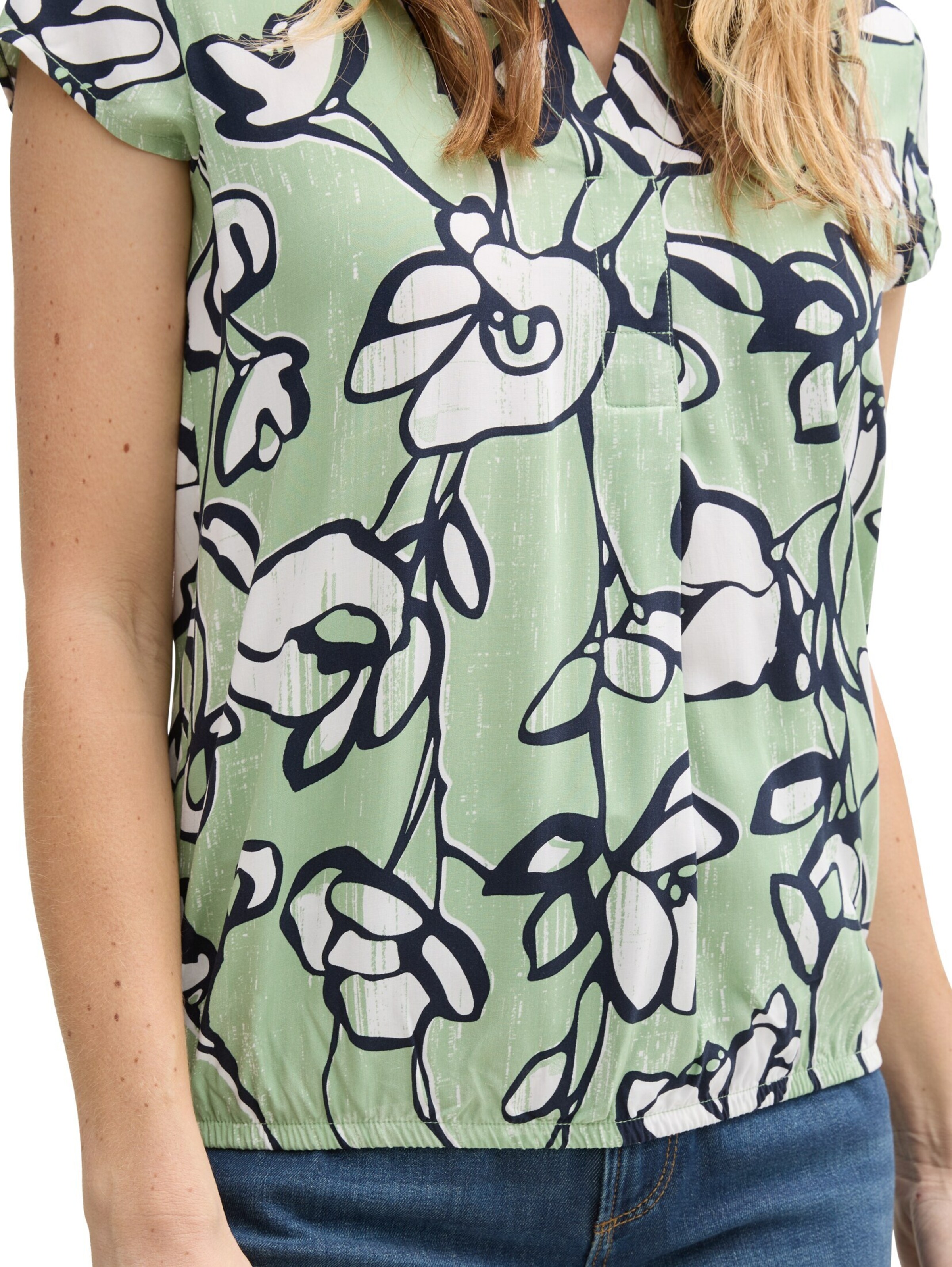 TOM TAILOR Blúz - zöld