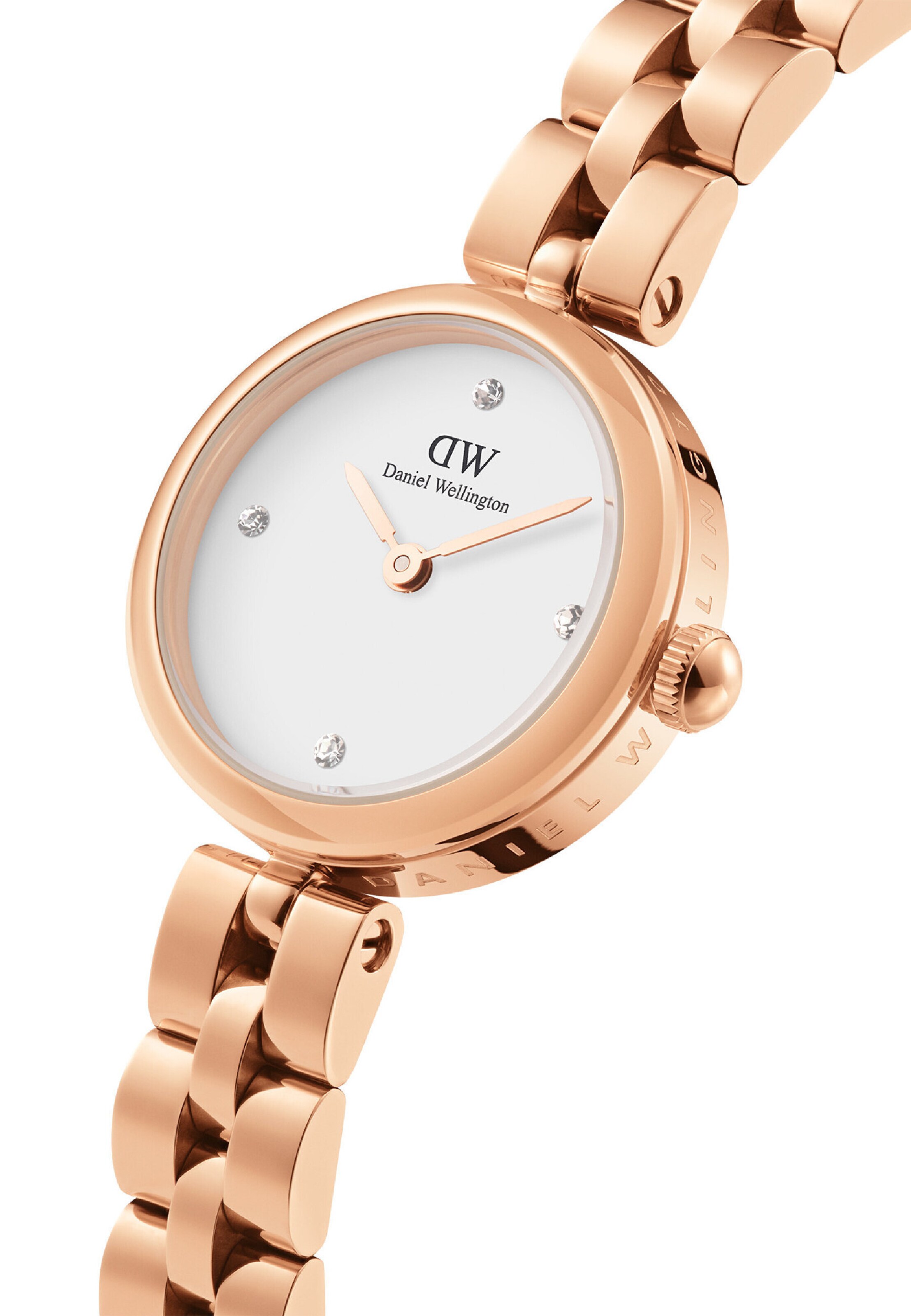 Daniel Wellington Analoog horloge ' ELAN LINK ' in Goud