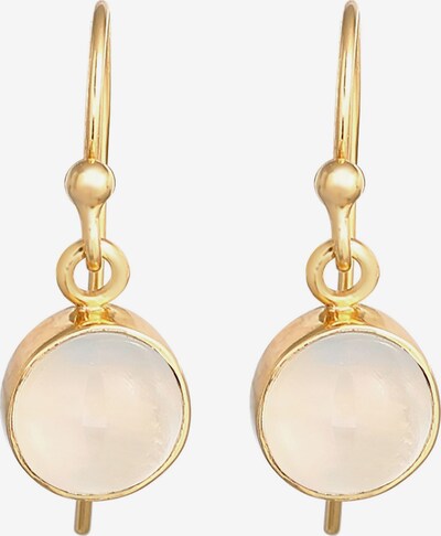 ELLI Boucles d'oreilles en or / blanc perle, Vue avec produit