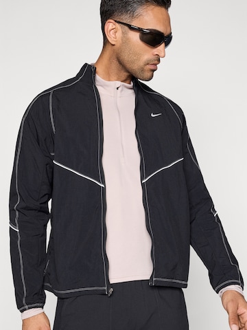 NIKE Athletic Jacket in Black
