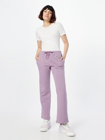 GAP Bootcut Broek in Lila