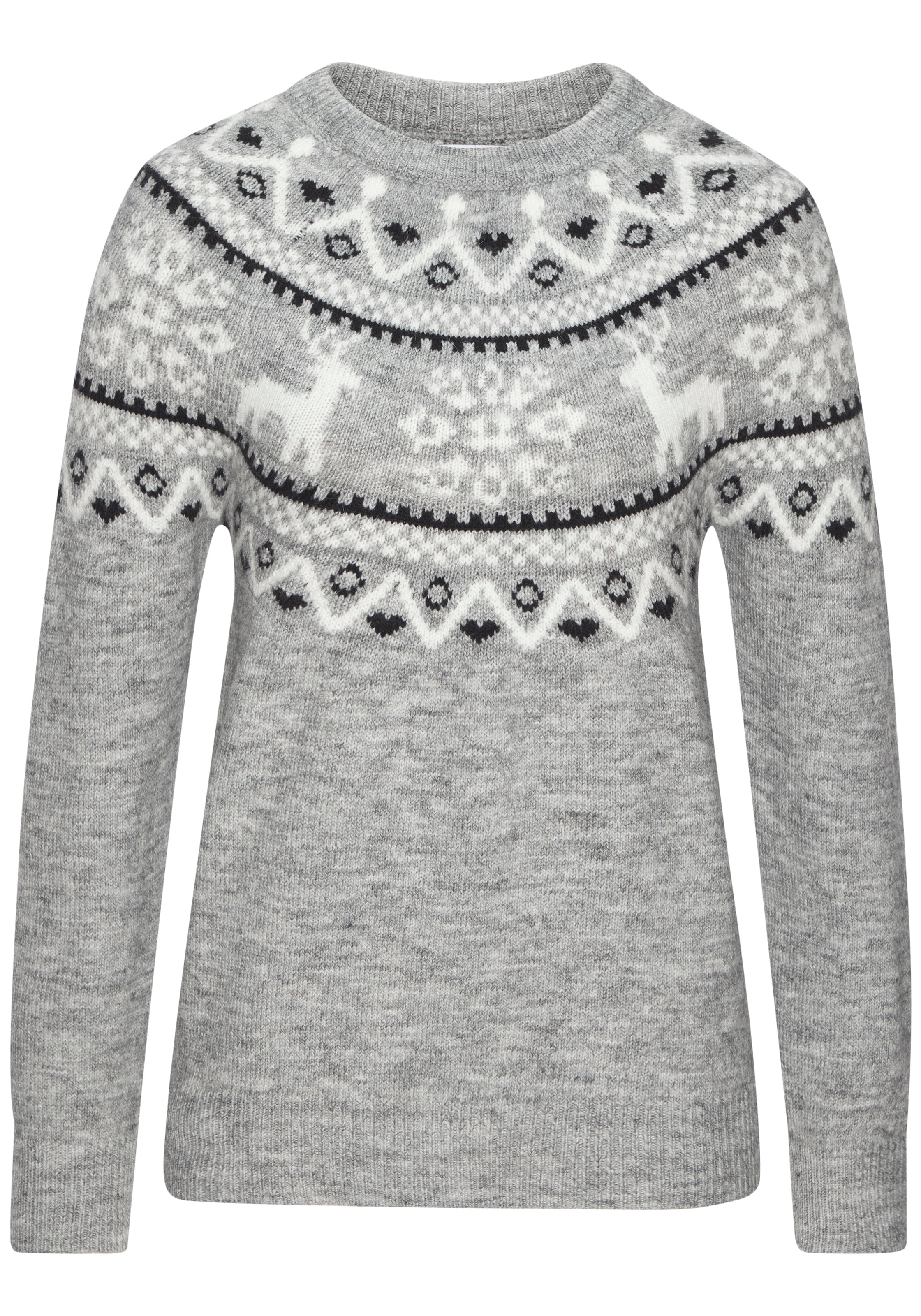 LASCANA Pullover in Grau: Vorderseite