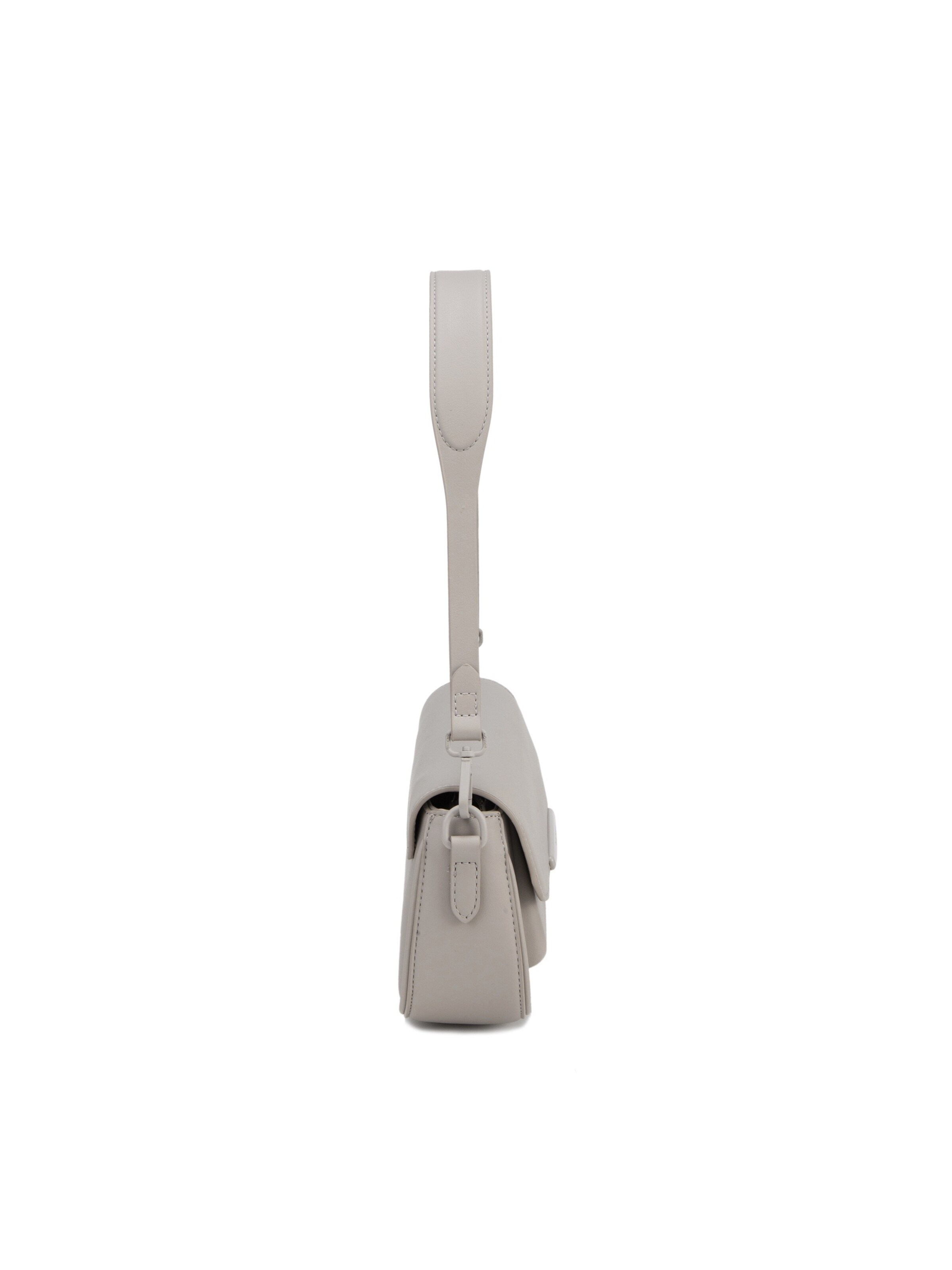 Borsa a spalla 'Borsa a Spalla Baguette David Jones Ecopelle con Chiusura Magnetica' di David Jones in grigio