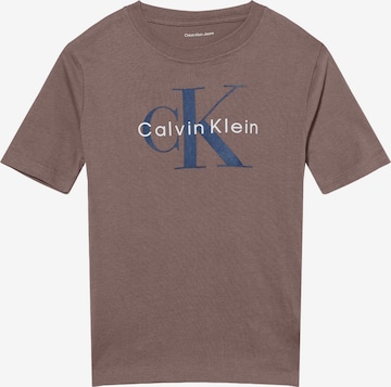Calvin Klein Jeans Тениска в сиво: отпред