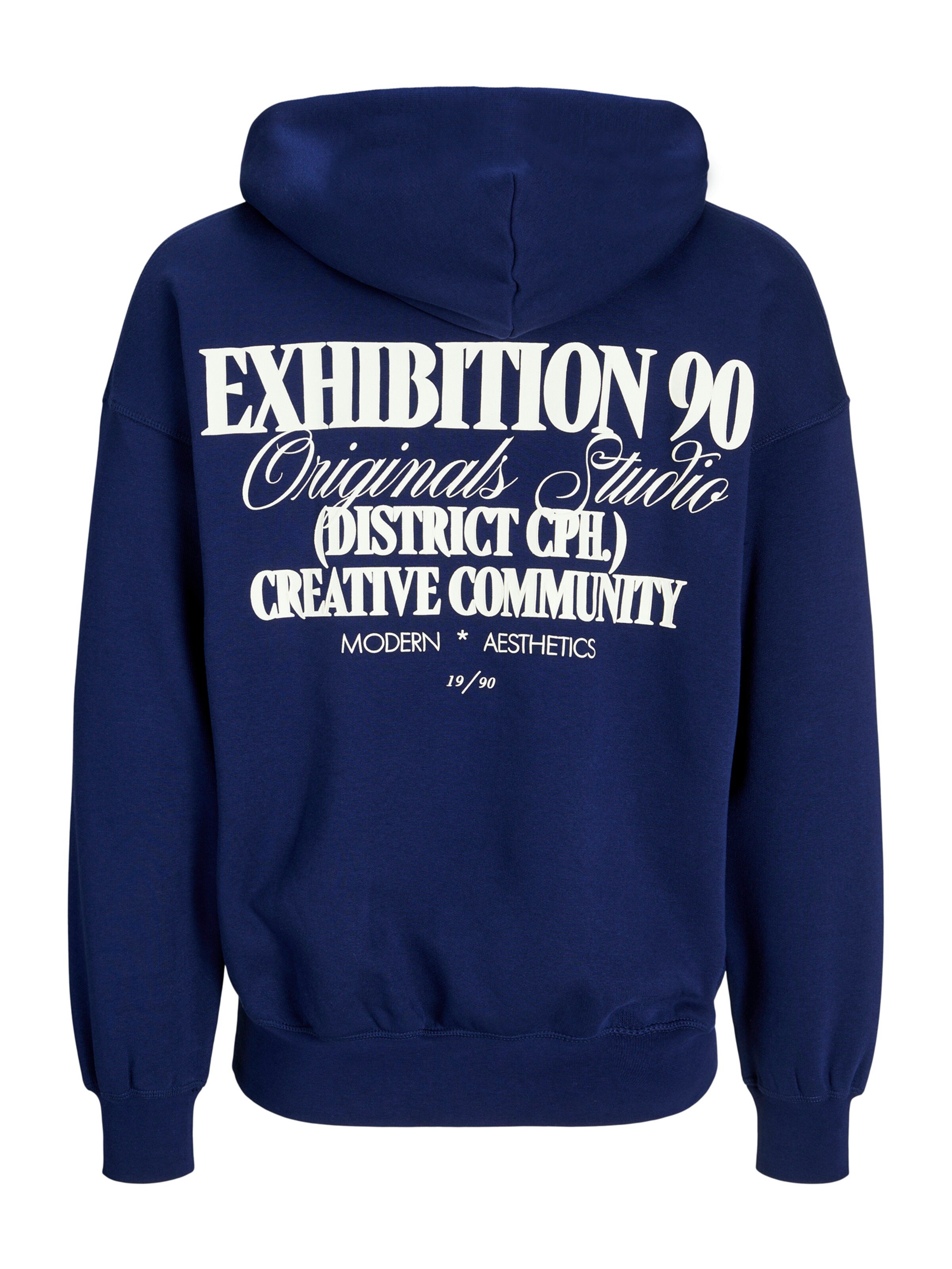 JACK & JONES - Sweatshirt 'JWHROXBURY' em azul: atrás