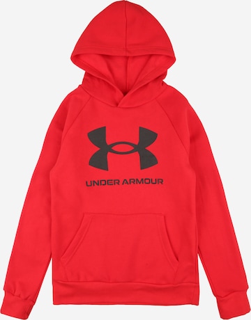 UNDER ARMOUR Athletic Sweatshirt 'Rival' in Red: front