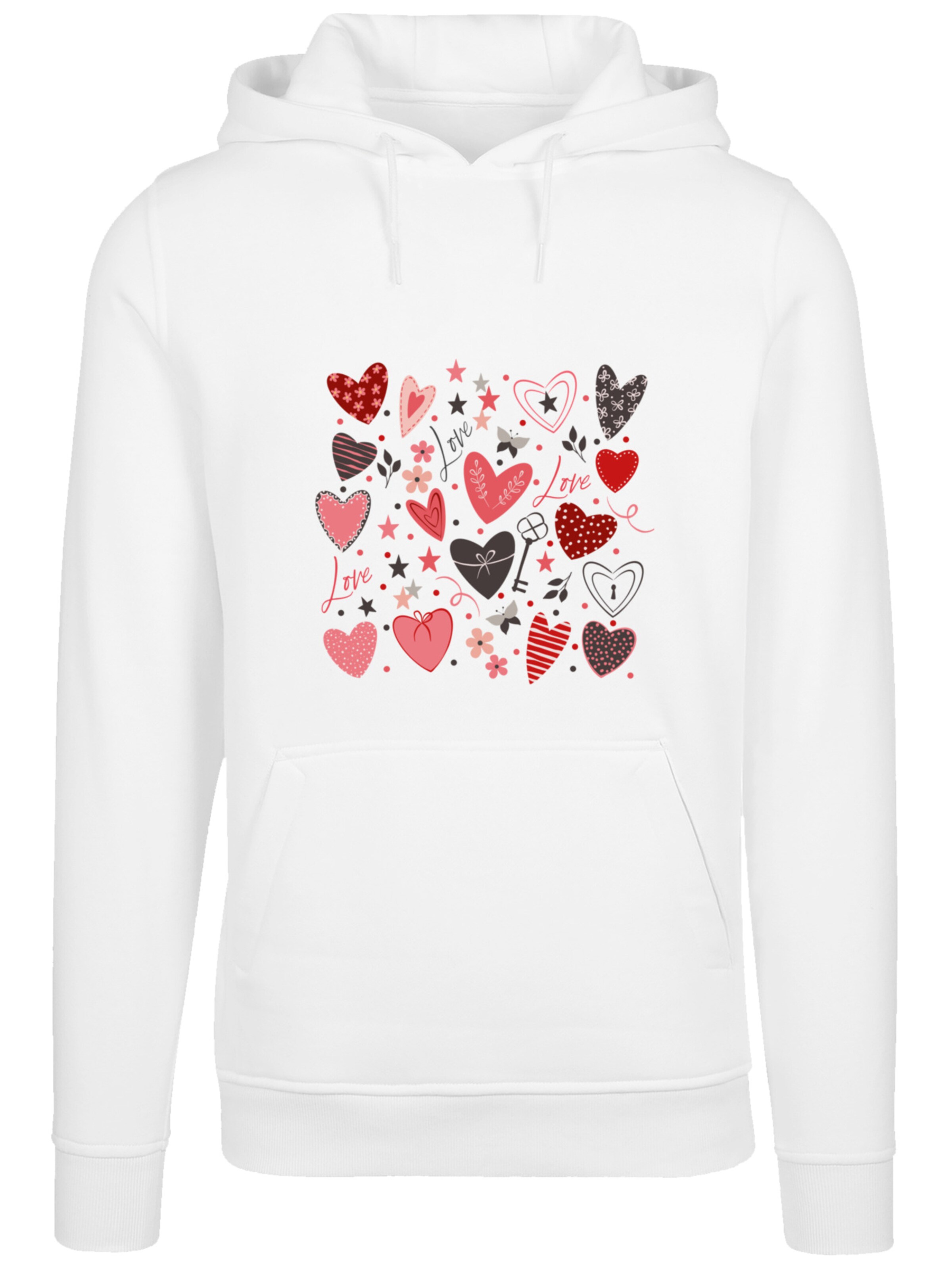 Sweat-shirt F4NT4STIC en blanc : devant