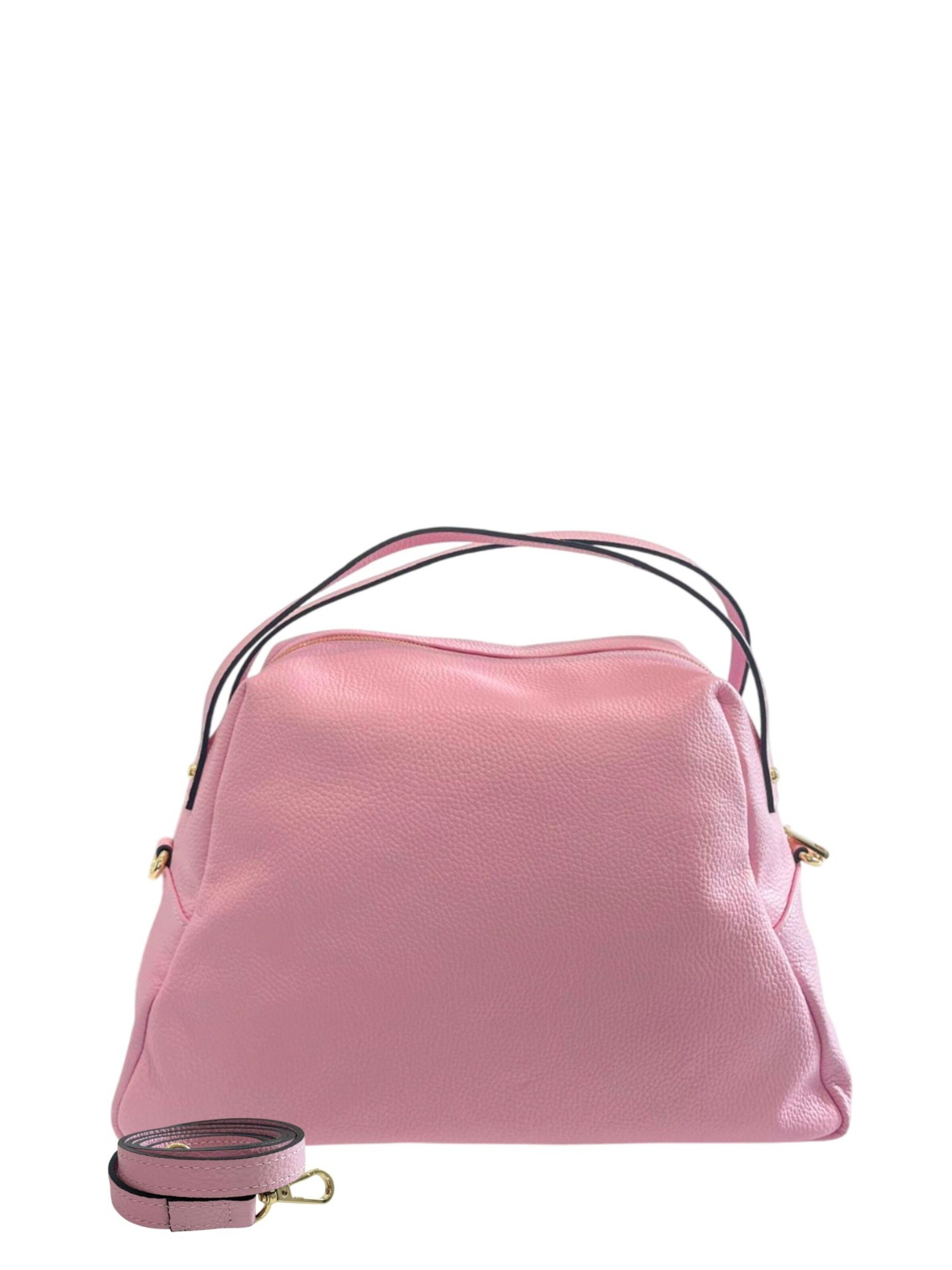 Borsa a mano 'Borsa a mano donna pelle 100% Baldinini Trend Lucca con tracolla' di Baldinini Trend in rosa