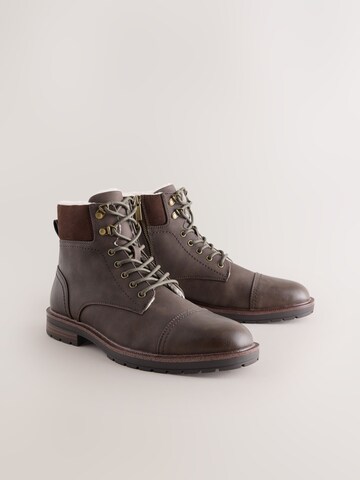 Next Lace-Up Boots in Brown