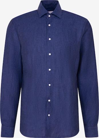 Chemise 'SMART LINEN' SEIDENSTICKER en bleu : devant