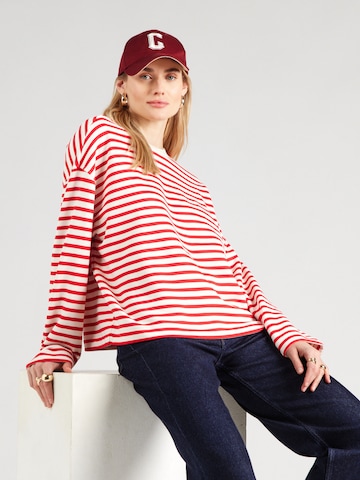 ARMEDANGELS Μπλούζα φούτερ 'FRANKAA' σε κόκκινο: μπροστά