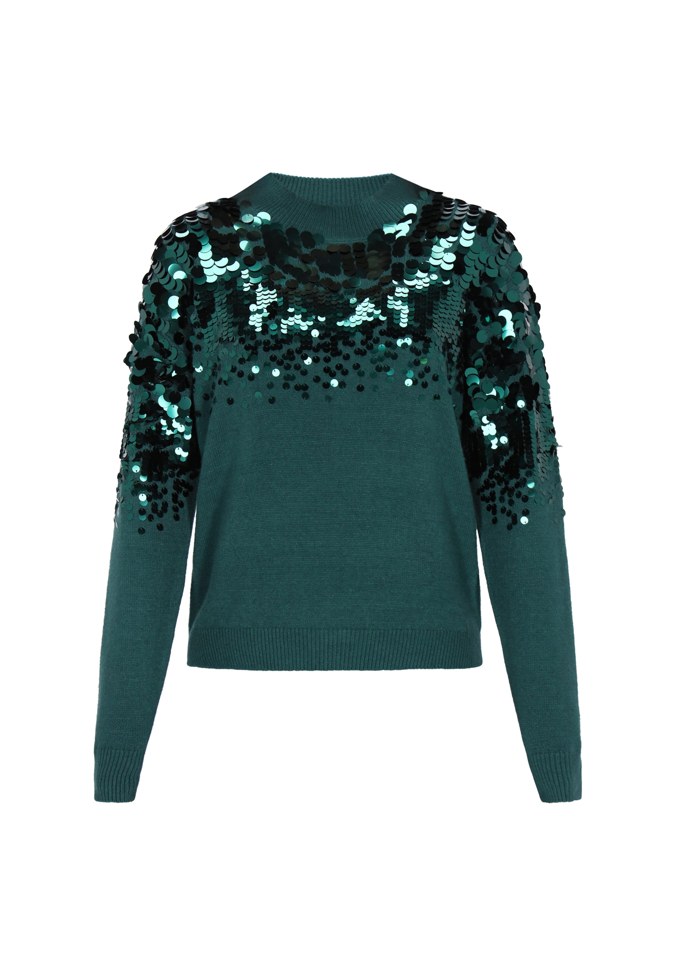 faina - Pullover em verde: frente