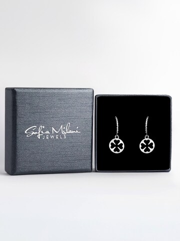 Sofia Milani Ohrringe 'Cloverleaf'‌‌‌ in Silber