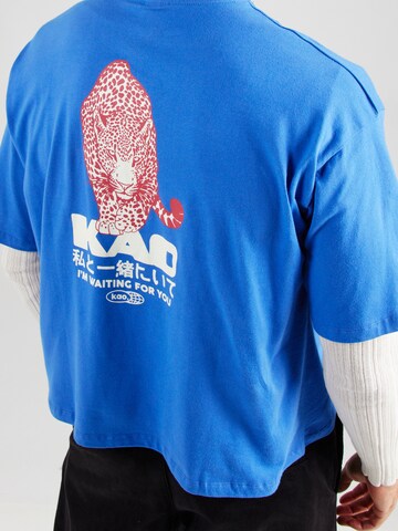 Kaotiko T-Shirt 'WAITING FOR YOU' in Blau
