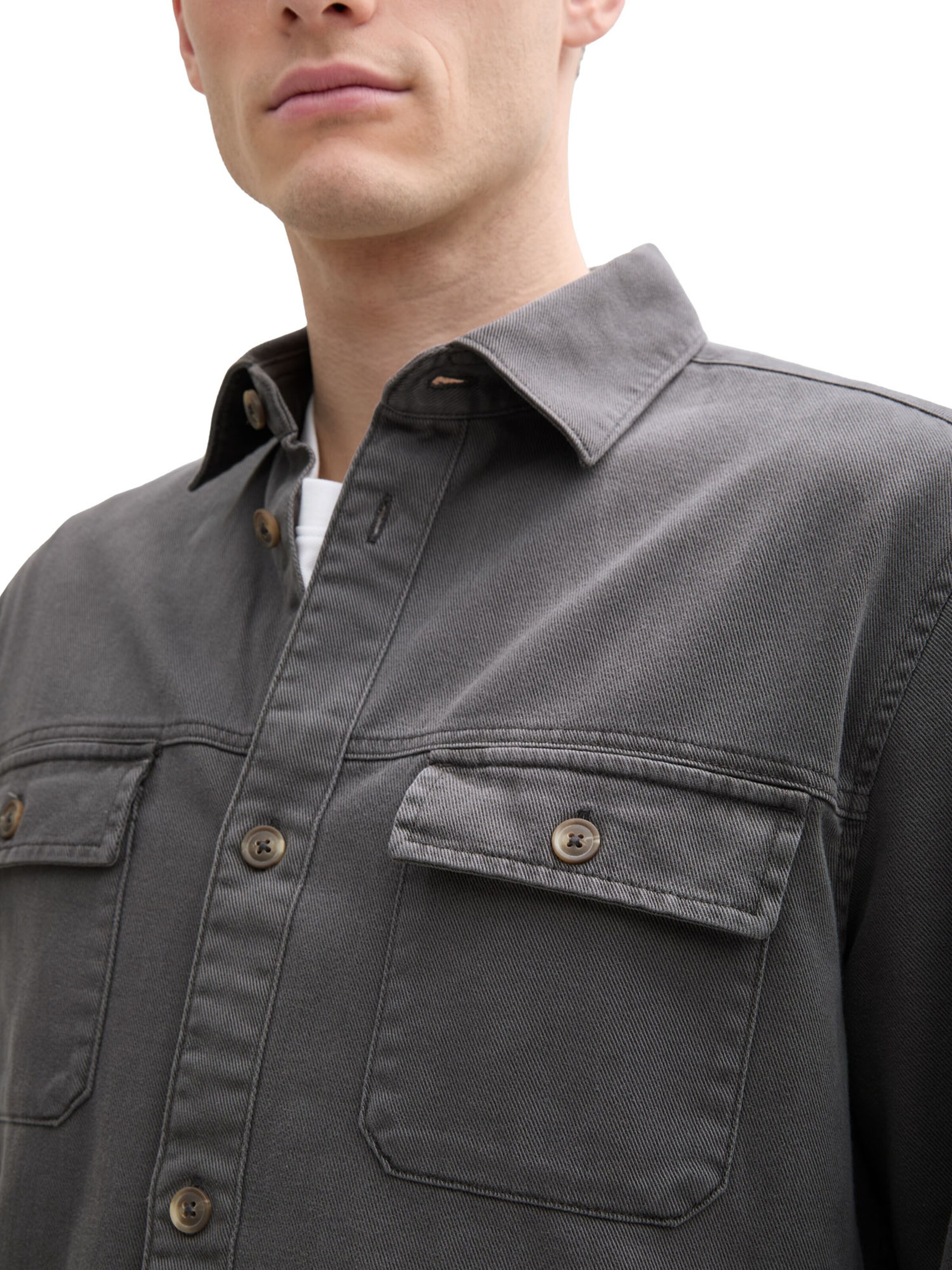 TOM TAILOR Between-season jacket in Grey