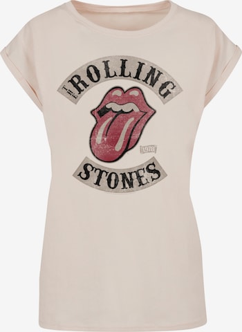 F4NT4STIC Shirt 'The Rolling Stones Tour '78 Blk' in Beige: front