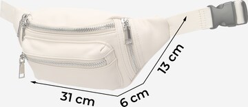 Seidenfelt Manufaktur حقيبة بحزام 'Sveg' بلون أبيض