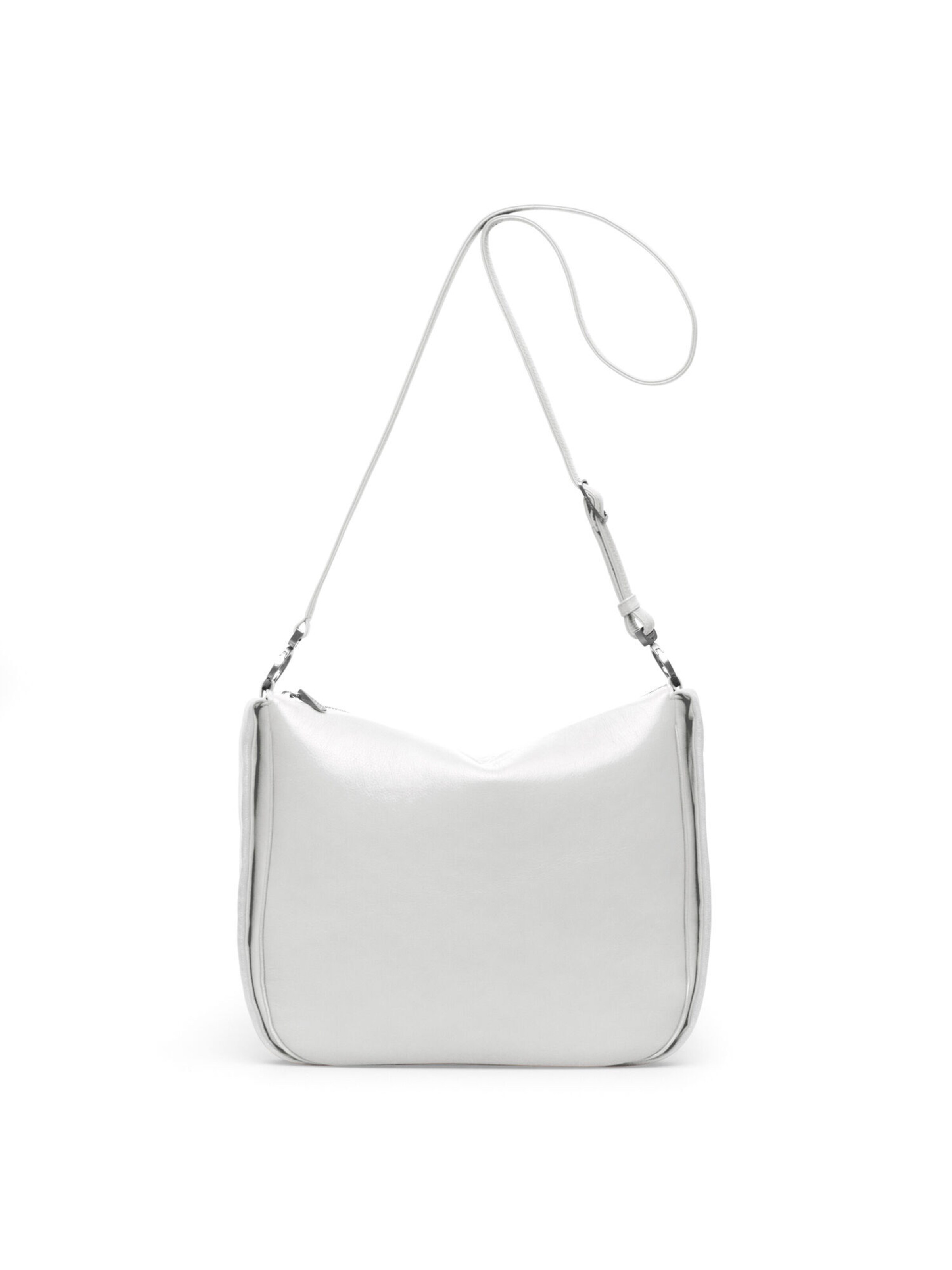 Gretchen Shoulder Bag 'Cassia Bow Hobo' in White: front