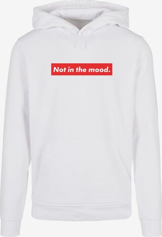 Merchcode Sweatshirt 'NITM - Sup Mood' in White: front