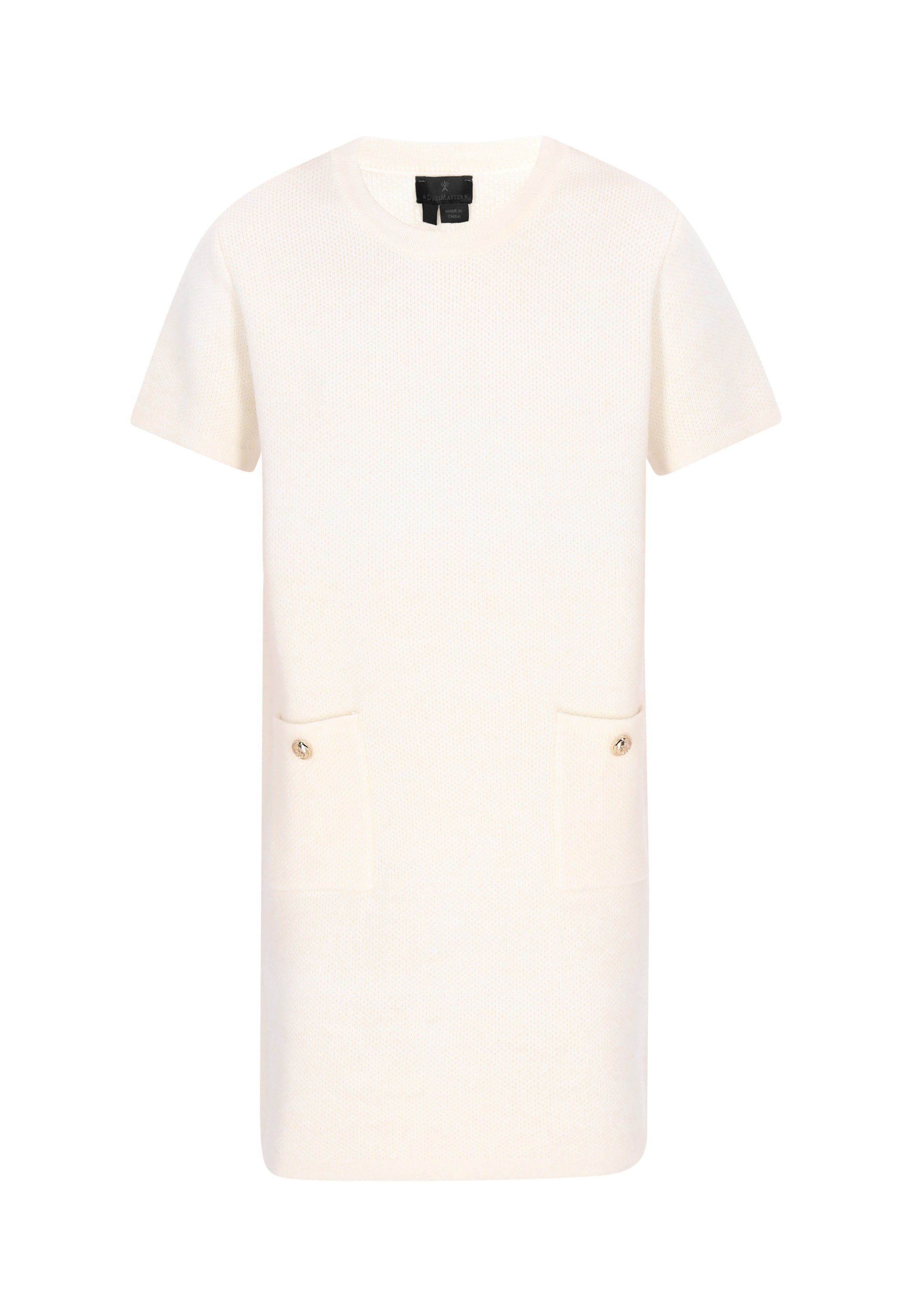 DreiMaster Klassik Kleid 'Classic Look' in Weiß: Vorderseite