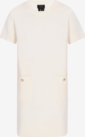 DreiMaster Klassik Трикотажное платье 'Classic Look' в Белый: спереди