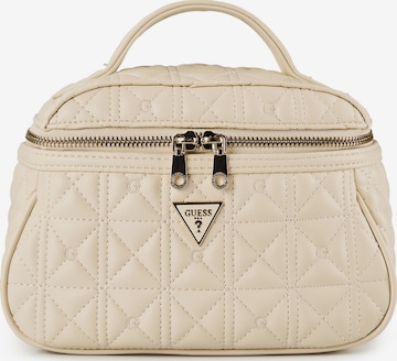 Trousse de maquillage GUESS en beige : devant