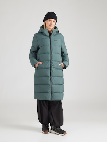 JACK WOLFSKIN - Sobretudo outdoor 'FROZEN PALACE' em verde: frente