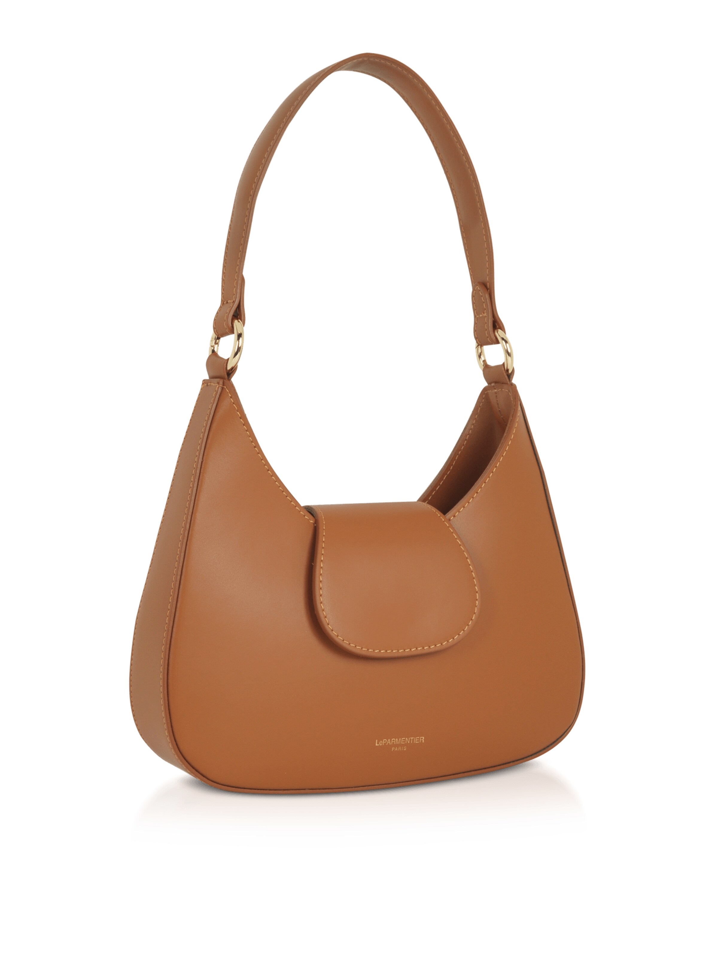 LeParmentier - Bolso de hombro 'Obolo' en marrón