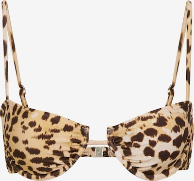 LSCN by LASCANA Bikinitop in beige / creme / braun, Produktansicht