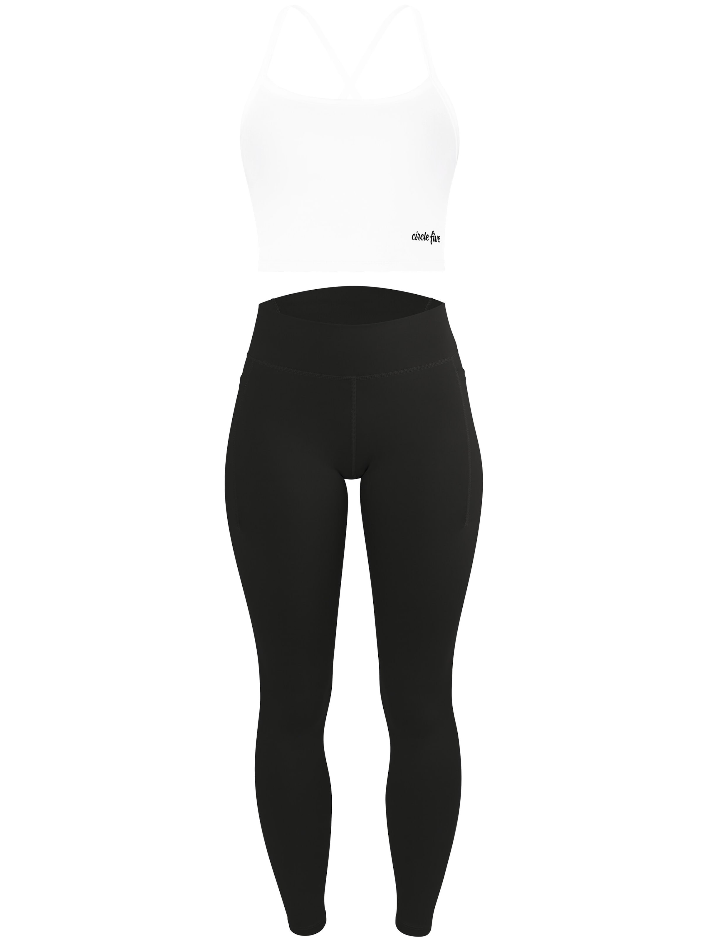 Completo sportivo di normani in nero: frontale