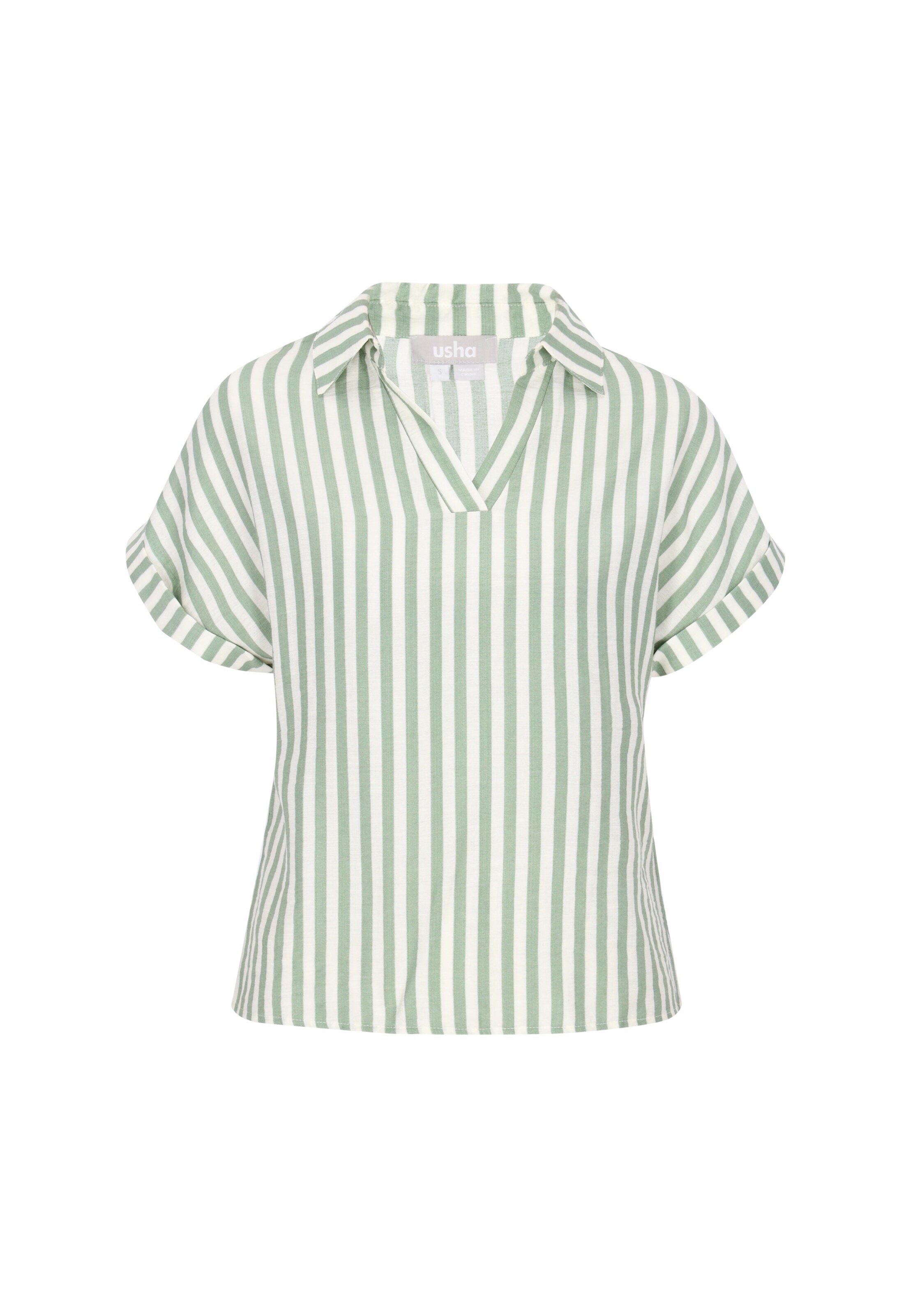 Chemisier 'Casual' Usha en vert : devant