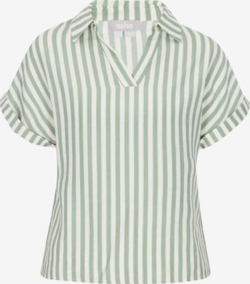 Chemisier 'Casual' Usha en vert : devant
