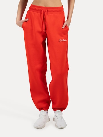 Smilodox Regular Broek in Rood: voorkant