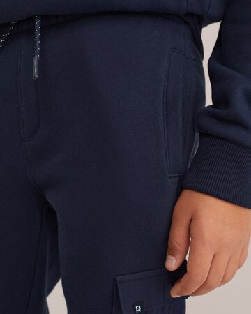 WE Fashion Tapered Broek in Blauw
