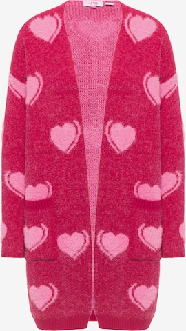 MYMO Knit cardigan in Pink: front