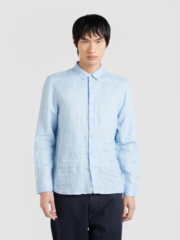 Coupe regular Chemise 'LUIS' Key Largo en bleu : devant