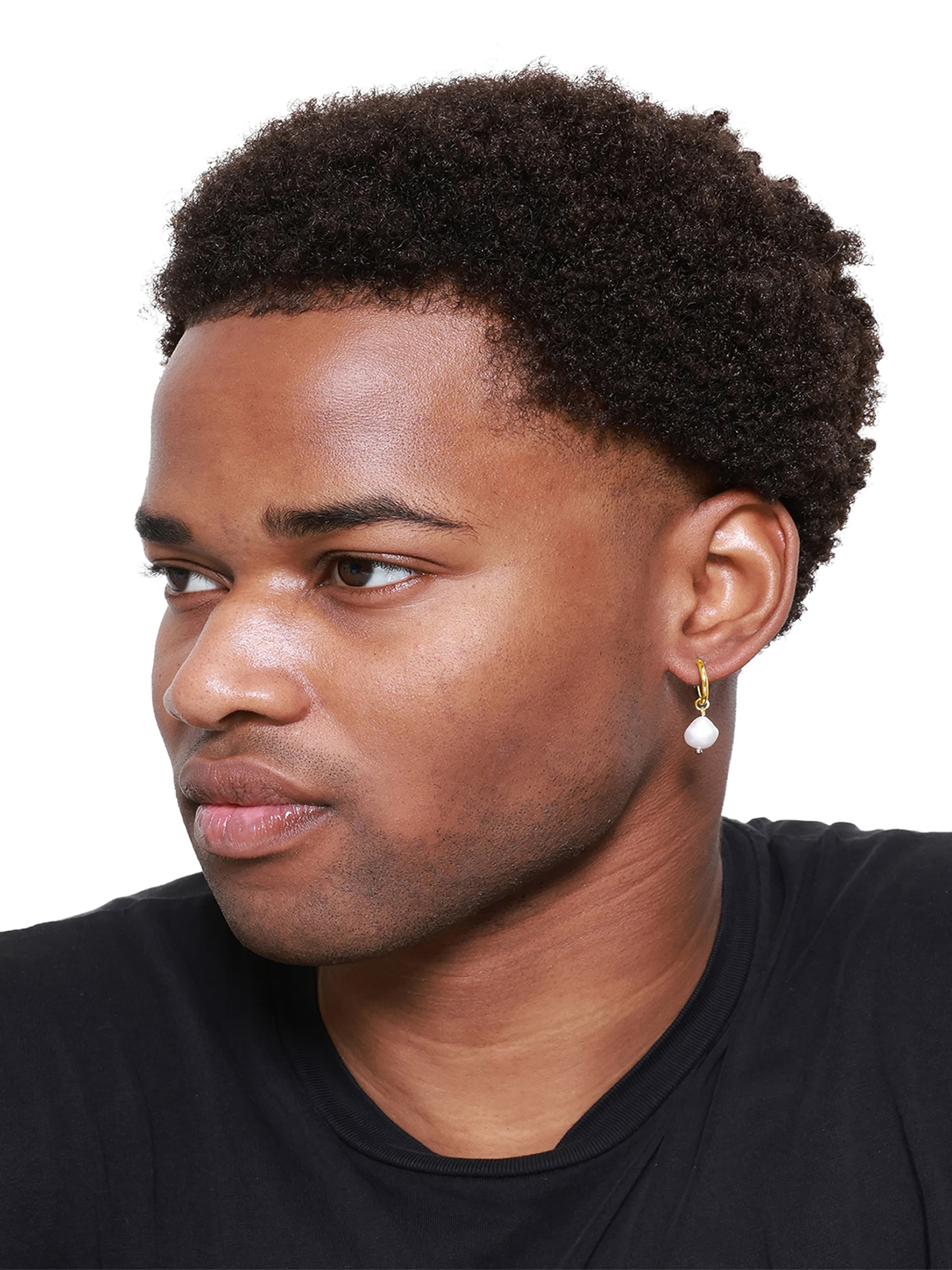 Heideman Oorbel 'Darius' in Goud: voorkant