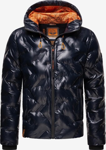 STONE HARBOUR Winter Jacket 'Geroo' in Blue: front