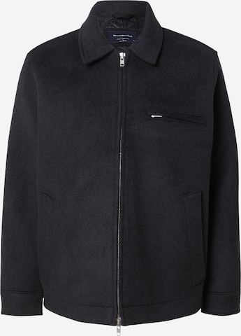 Abercrombie & FitchPrijelazna jakna - crna boja: prednji dio