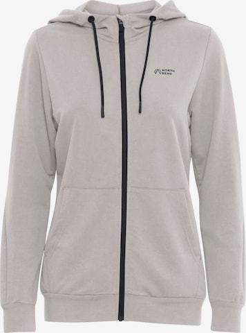 North Bend - Sudadera con cremallera en gris: frente