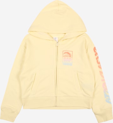 GAP Zip-Up Hoodie in Yellow: front