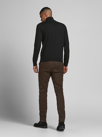 JACK & JONES Sweter 'Emil' w kolorze czarny