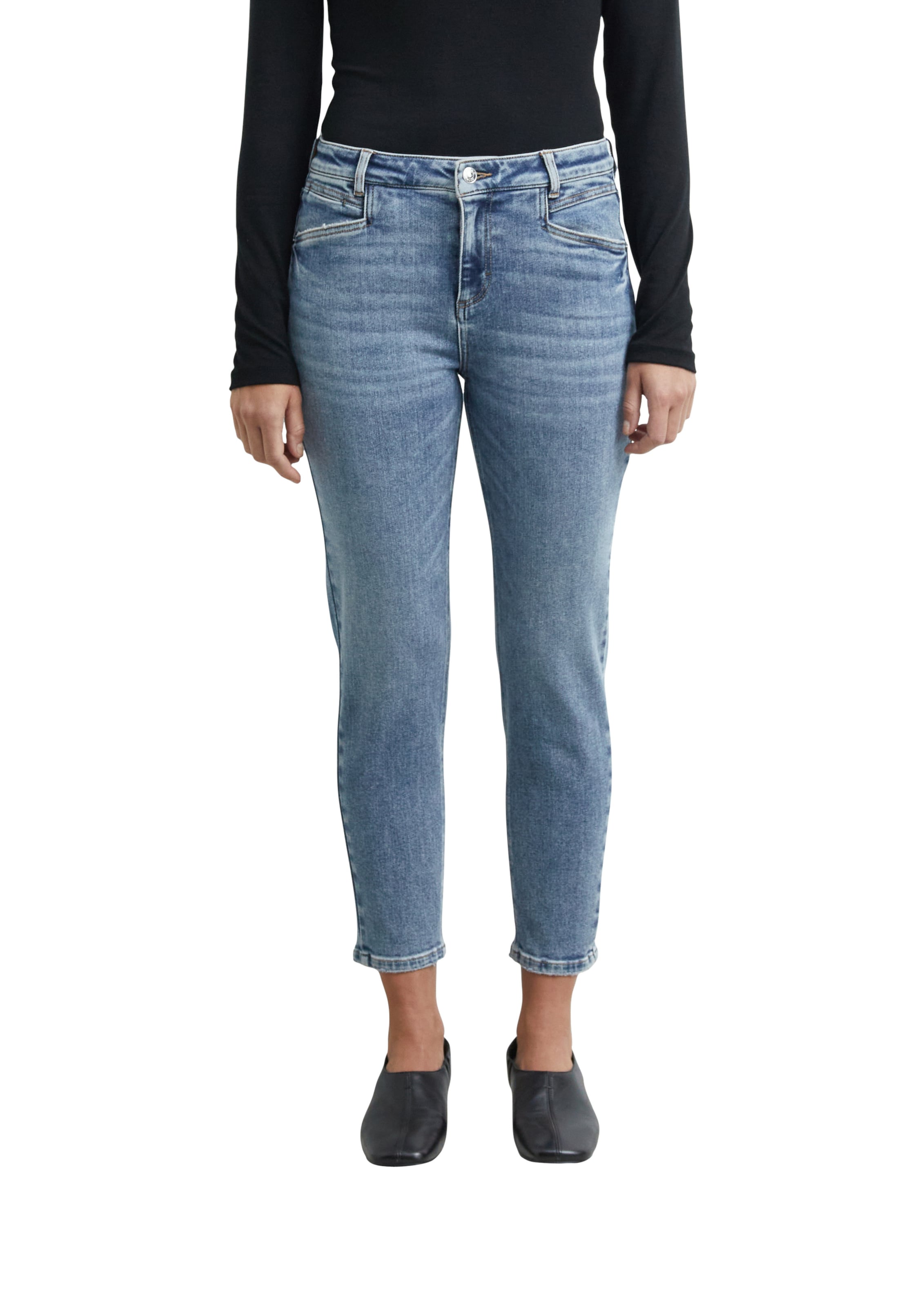 Coupe slim Jean COMMA en bleu : devant