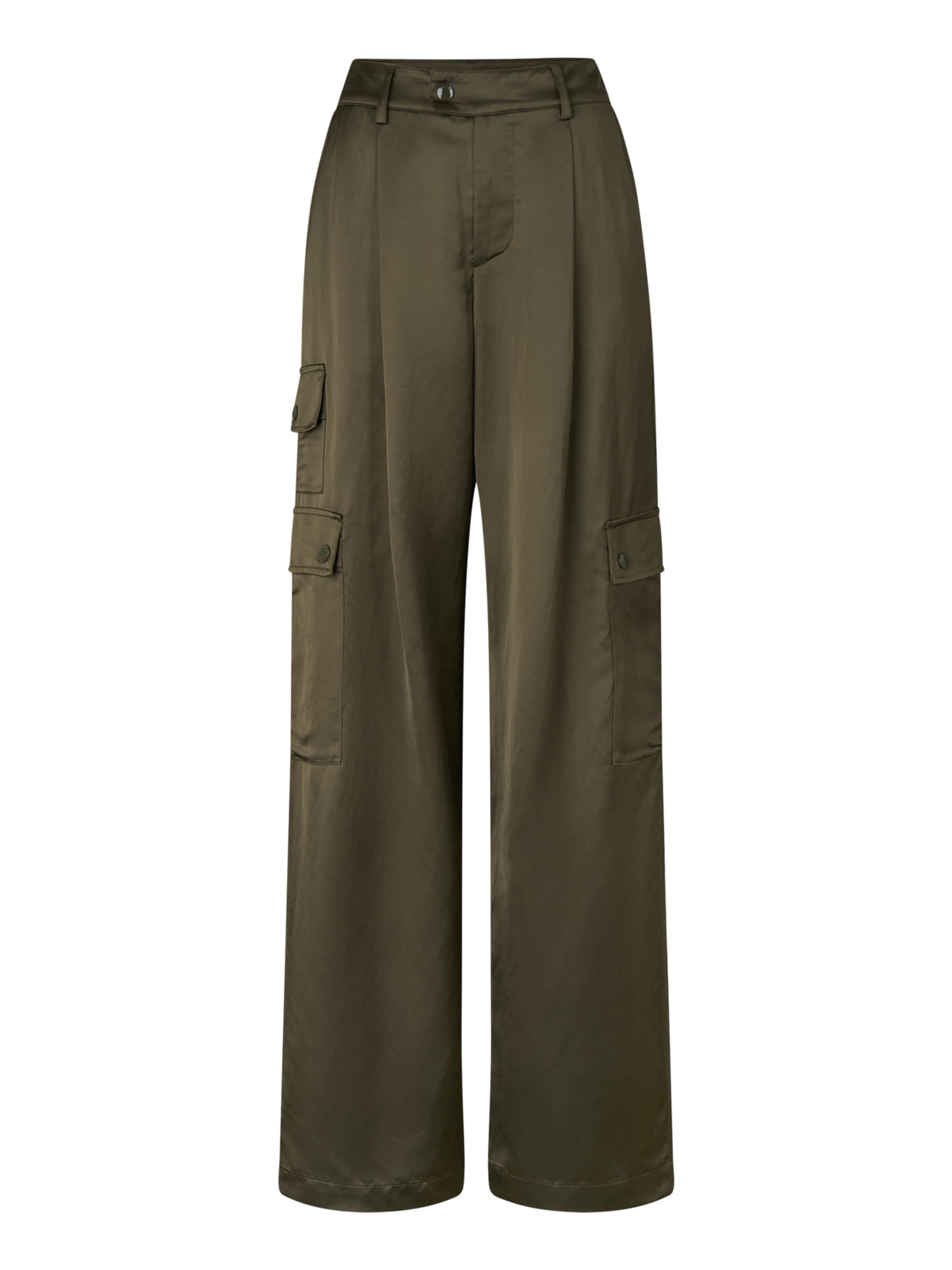 Loosefit Pantalon cargo BOGNER en vert : devant