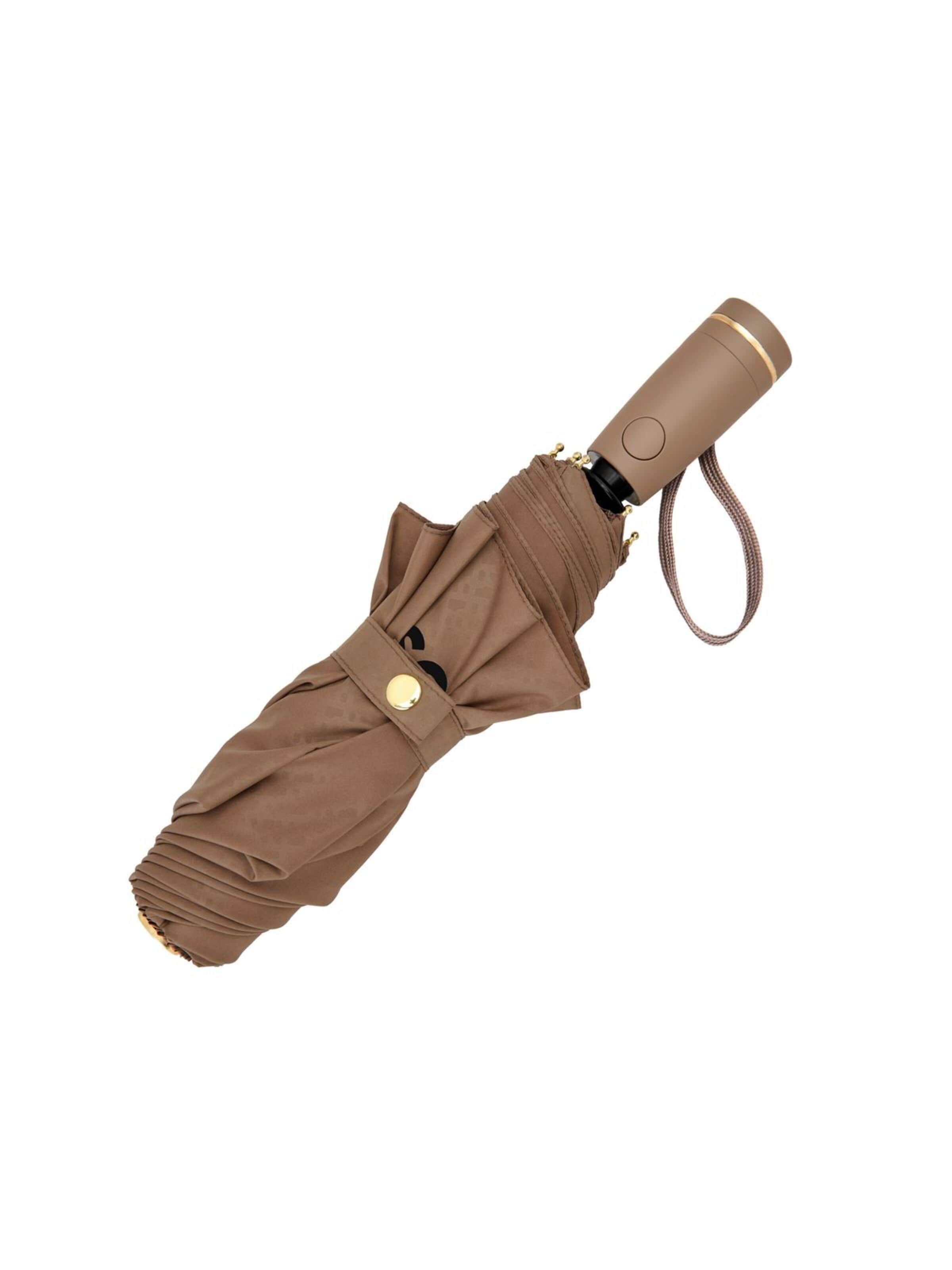 BOSS Paraplu 'Pocket umbrella Double B' in Bruin