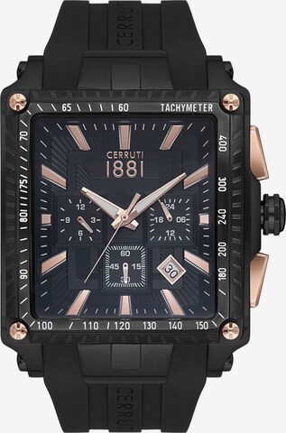 Montre à affichage analogique 'Odissea Master' CERRUTI 1881 en noir : devant