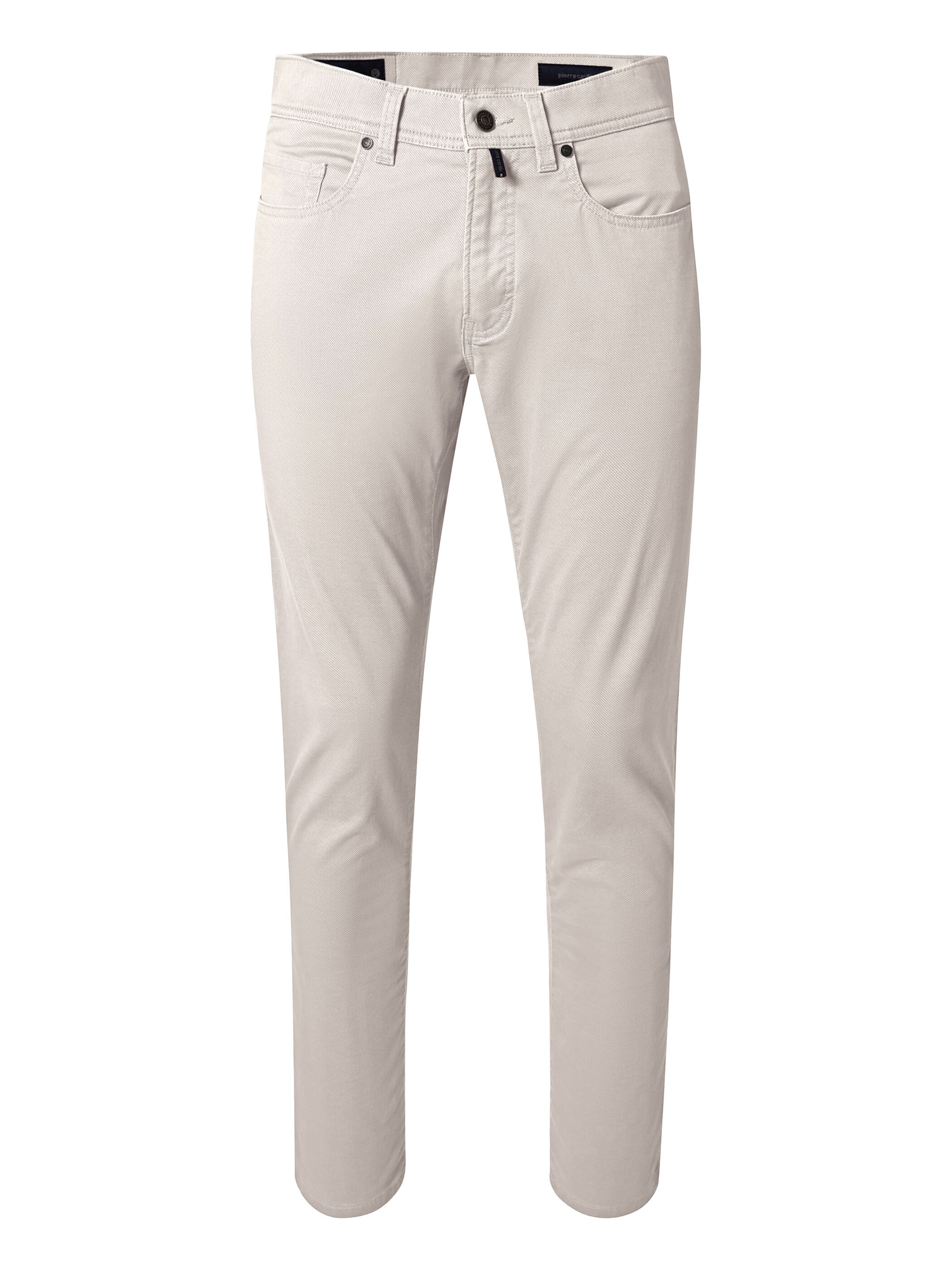 PIERRE CARDIN Chino trousers 'Lyon' in Silver: front